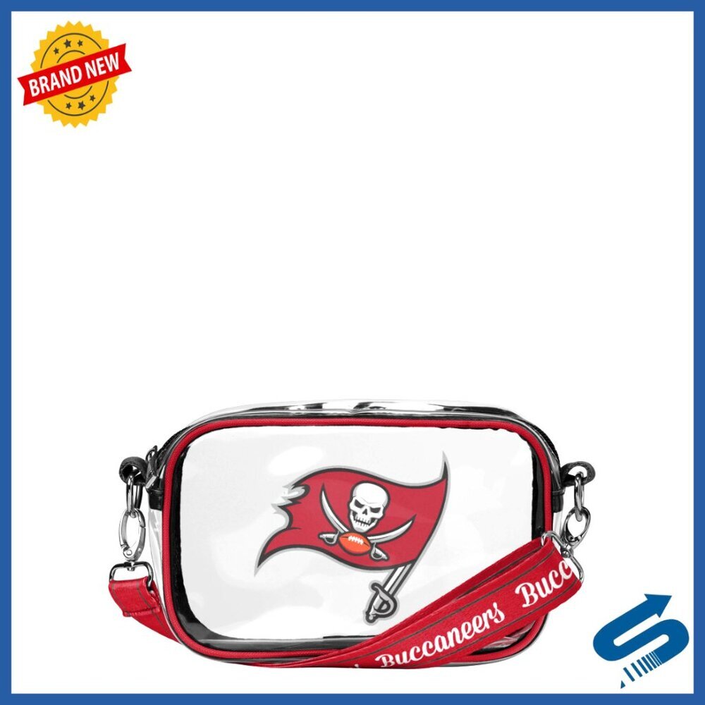 Clear Crossbody Bag Stadium Approved 8.1x4.9 Inches Adjustable Strap